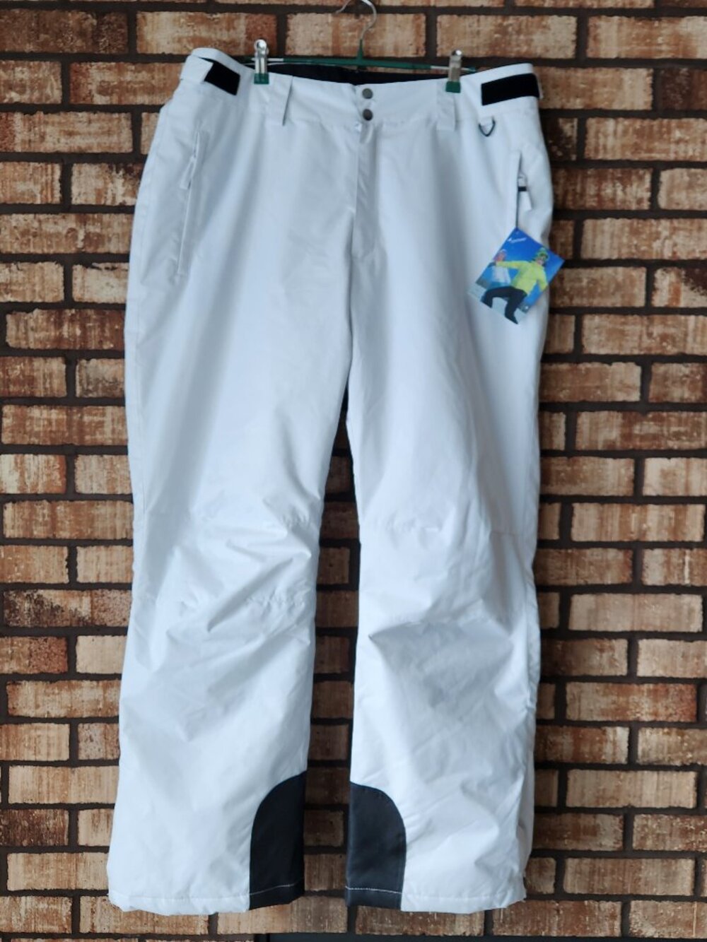 Sportneer Ski Pant Insulated Snow Pant White Black Accent NWT Size 2X